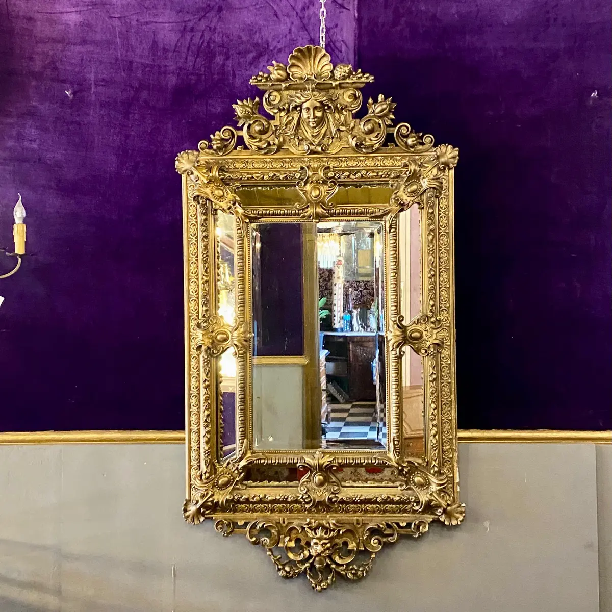 Giltwood Baroque Revival Mirror, Late 19Th Century - Sold 1