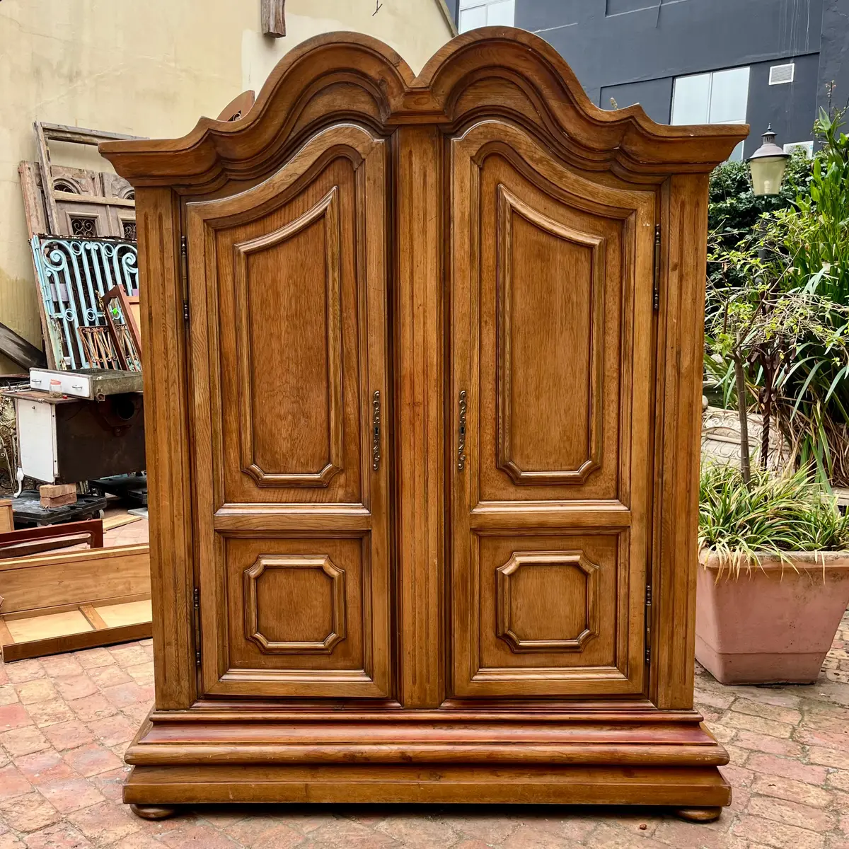 Antique Large French Oak Armoire, Late 19Th Century - Sold 1