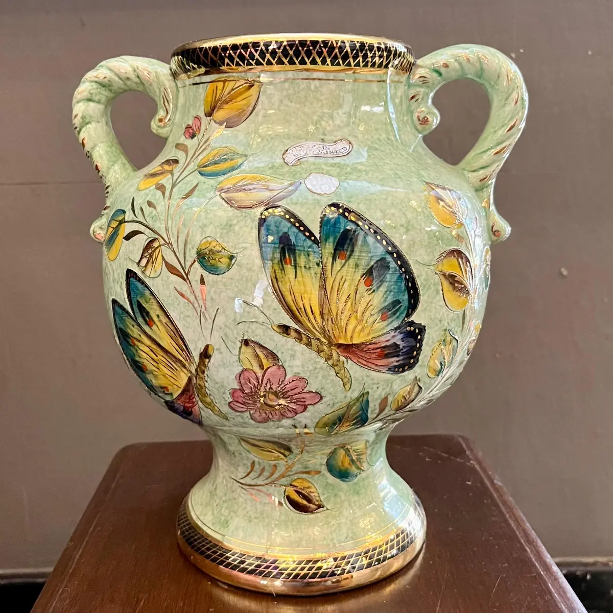 Pretty Vintage Butterfly Vase - Sold 1
