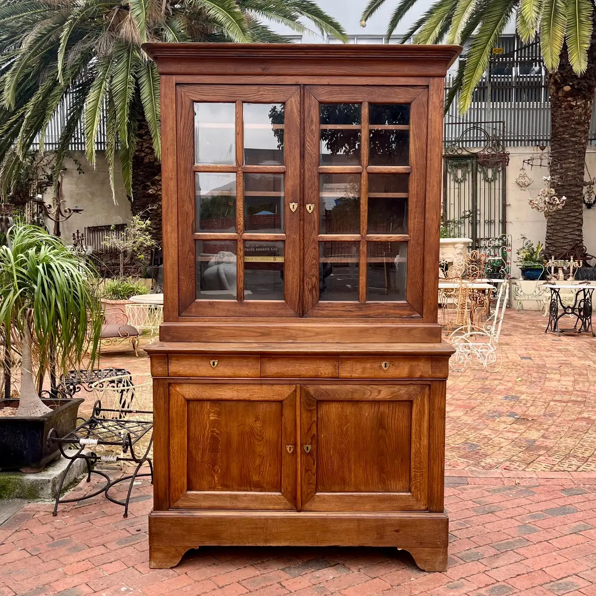 Antique French Oak Display Cabinet, Early 20Th Century 1