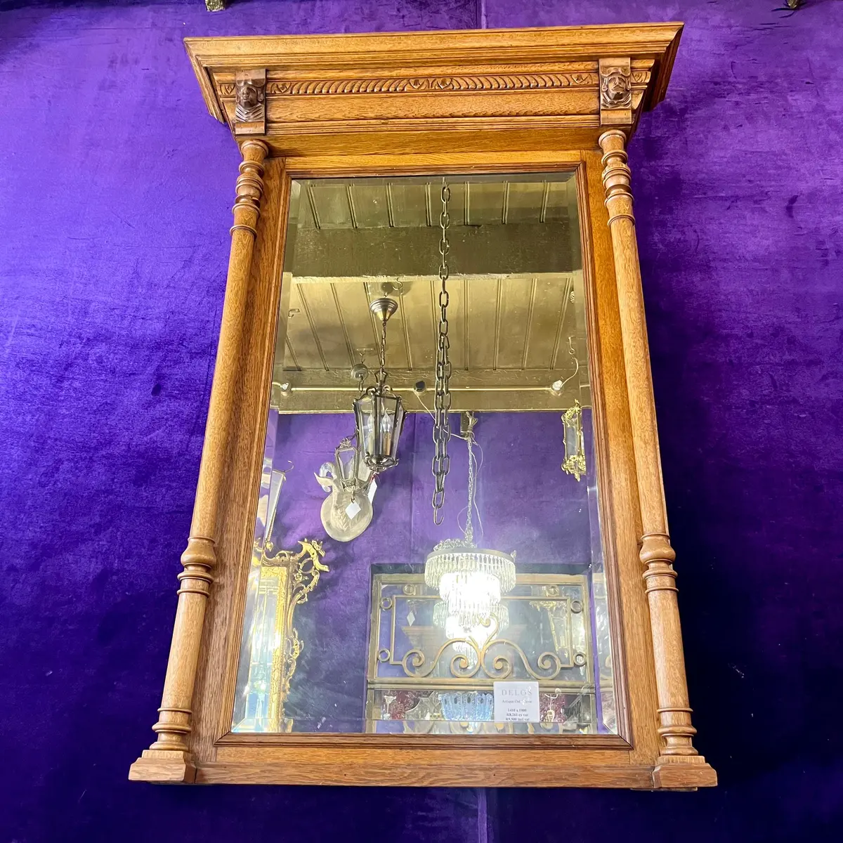 Antique Oak Mirror - Sold 1