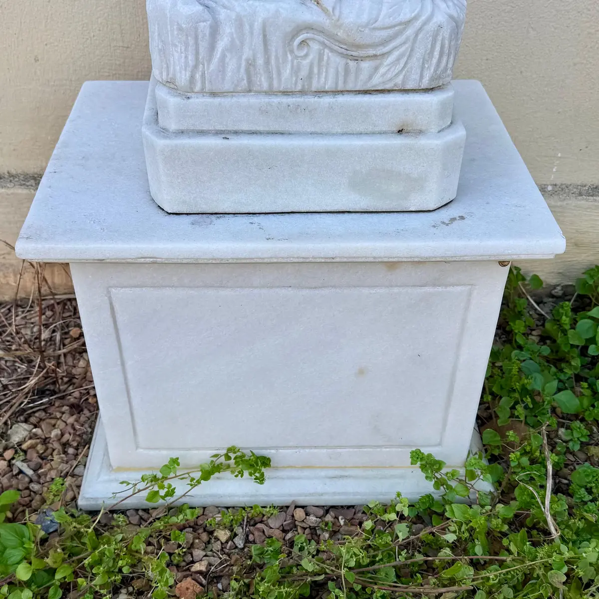 White Marble Plinth 1