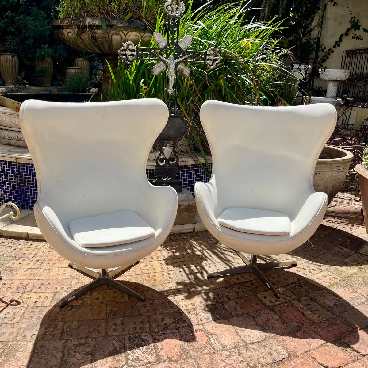 Pair Of Mid-Century Modern Egg Chairs - Sold 1