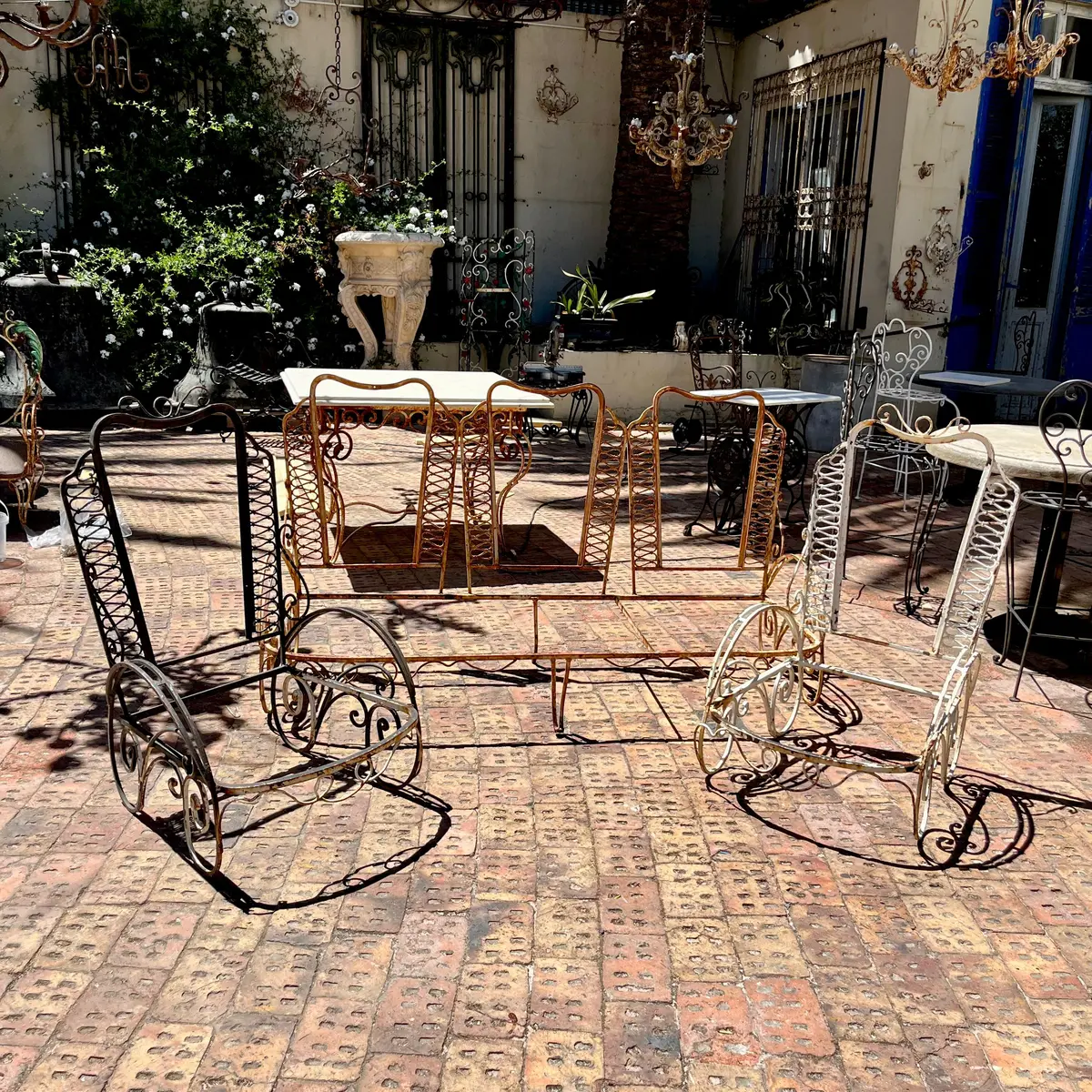 Wrought Iron Seating Set 1