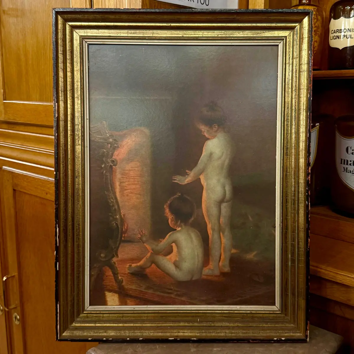 Adorable Vintage Framed Artwork - Sold 1