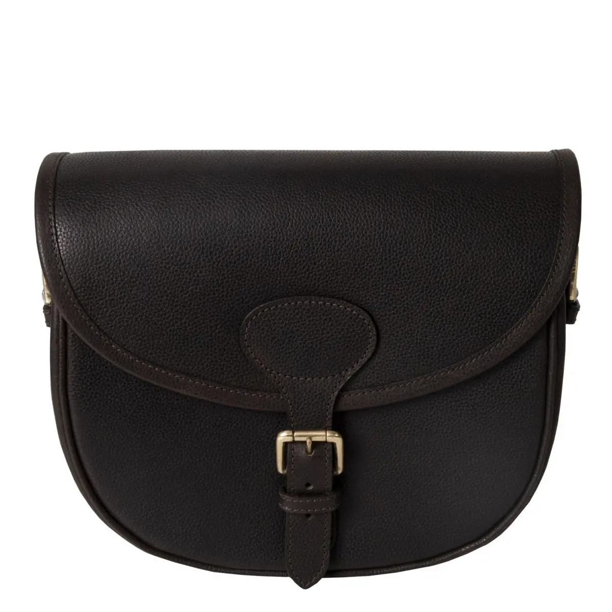 Gmk Wickham Leather Cartridge Bag - Dark Brown 1