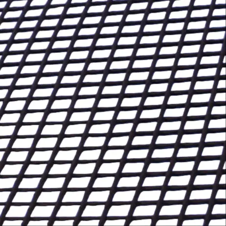 Plastic Netting, Diamond Mesh, Black, 1/8" Mesh, 50' Roll 1