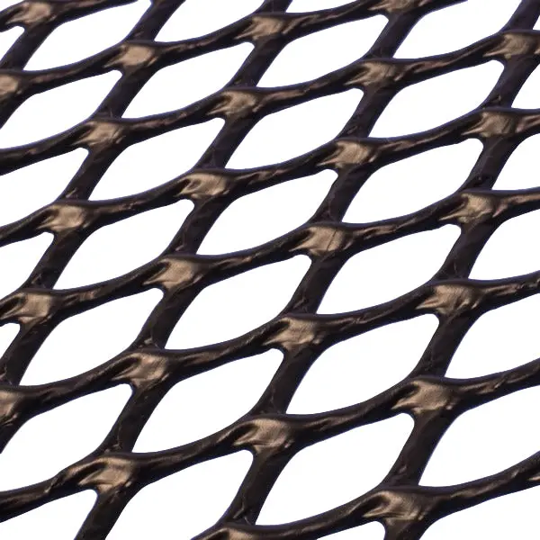 Plastic Netting, Diamond Mesh, Black, 1/2" Mesh, Linear Foot 1