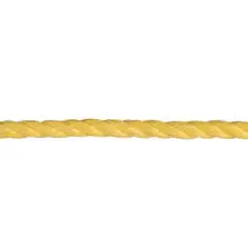 Twisted Polypropylene Rope, 3/8" Diameter X 600' Roll, Yellow 1