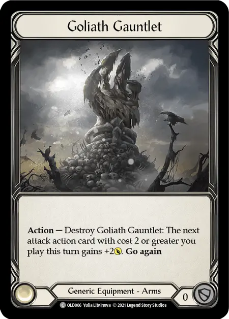 Goliath Gauntlet [Old006] (Tales Of Aria Oldhim Blitz Deck)  1St Edition Normal 1