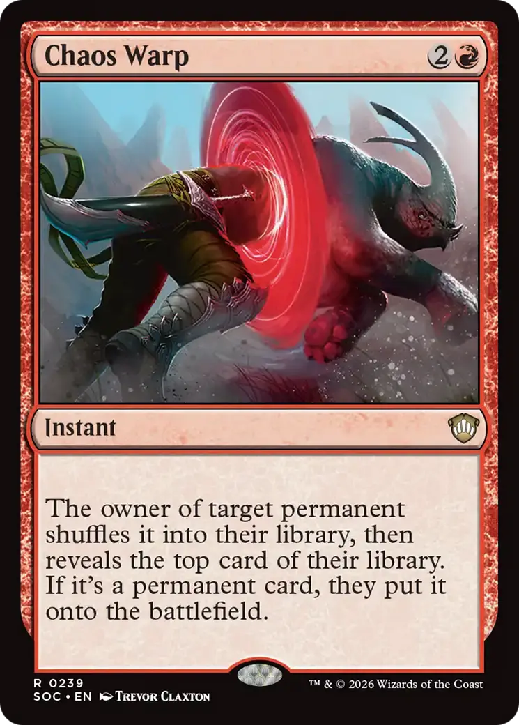 Chaos Warp [Secrets Of Strixhaven Commander] 1
