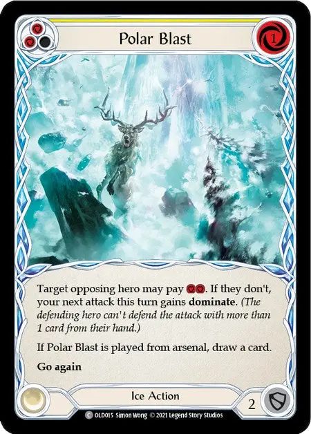 Polar Blast (Yellow) [Old015] (Tales Of Aria Oldhim Blitz Deck)  1St Edition Normal 1