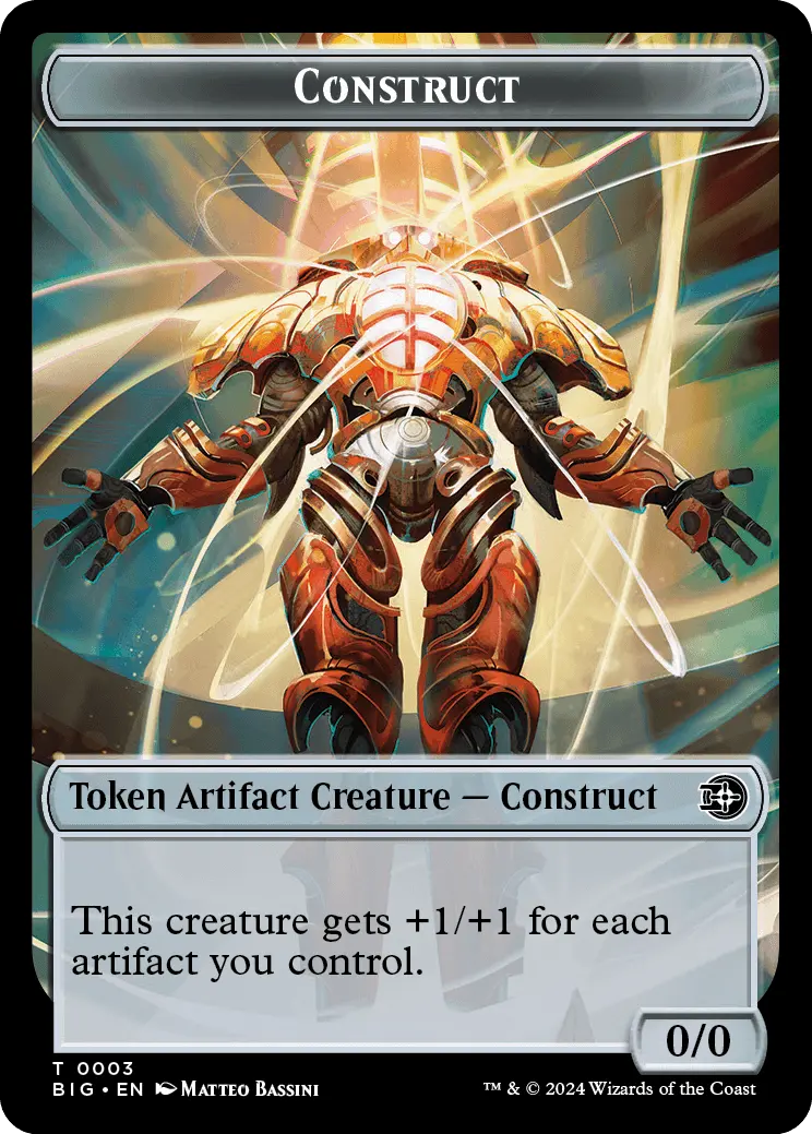 Construct // Plot Double-Sided Token [Outlaws Of Thunder Junction Tokens] 1