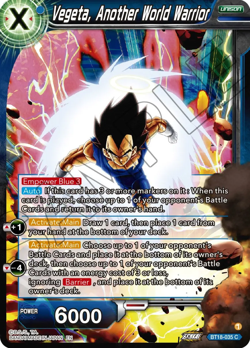 Vegeta, Another World Warrior (Bt18-035) [Dawn Of The Z-Legends] 1
