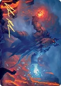 Aegar, The Freezing Flame (Gold-Stamped Signature) [Kaldheim Art Series] 1