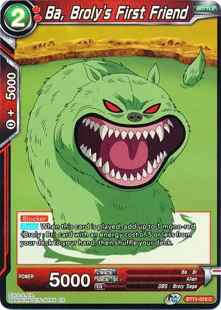 Ba, Broly's First Friend (Bt11-019) [Vermilion Bloodline 2Nd Edition] 1