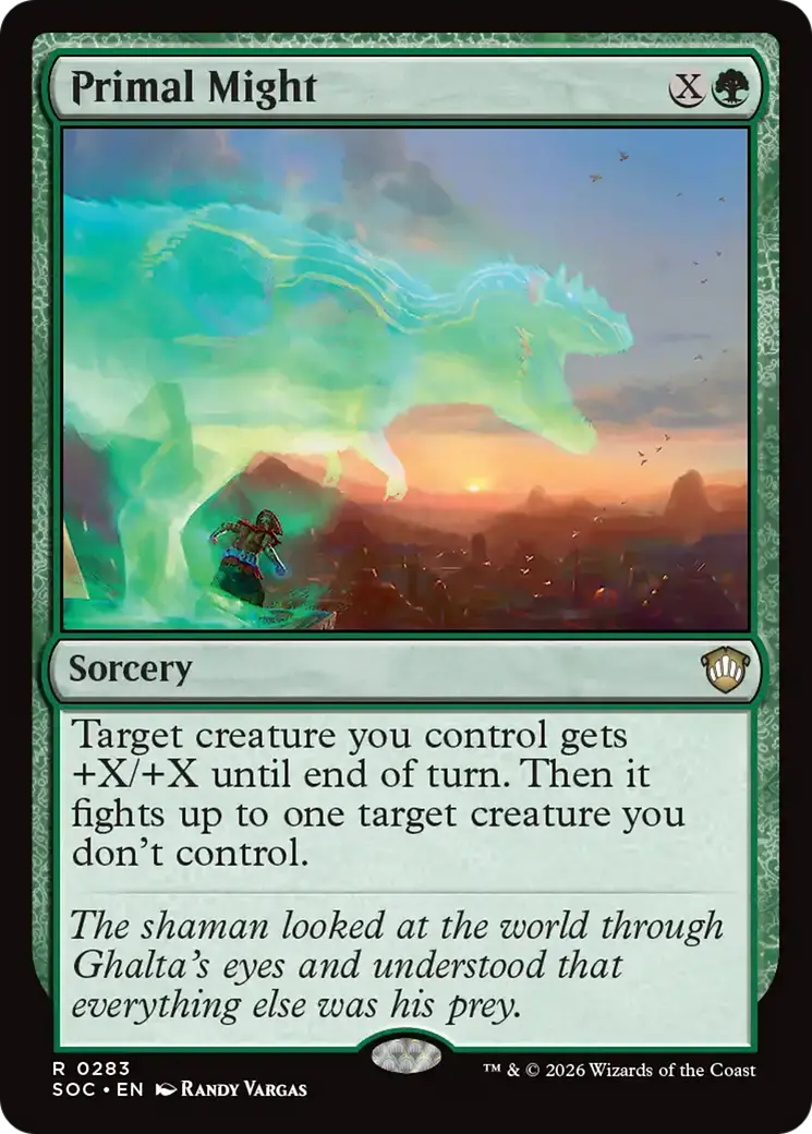 Primal Might [Secrets Of Strixhaven Commander] 1