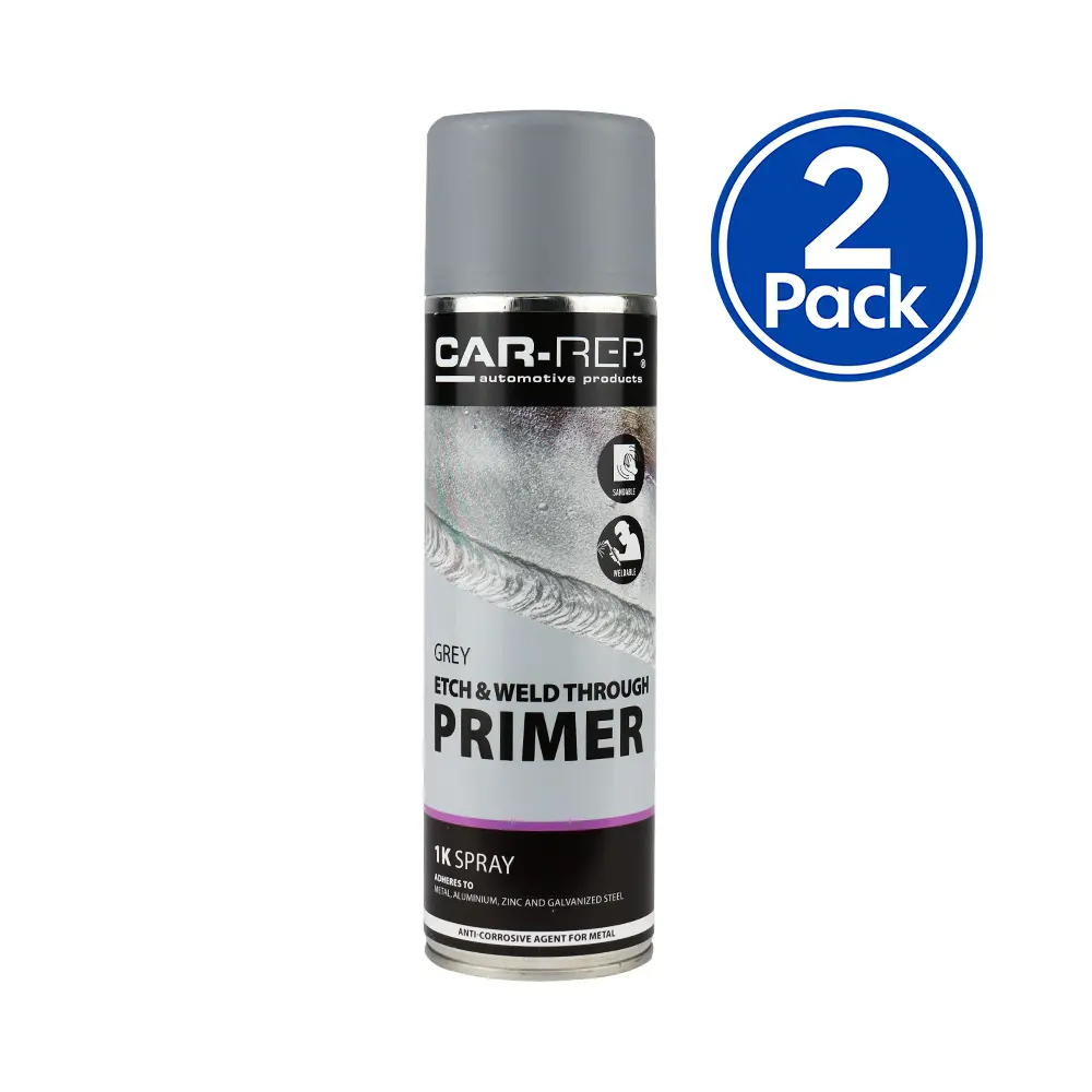 Car-Rep Automotive Acid Etch Weld Thru Primer 500Ml Grey X 2 Pack 1