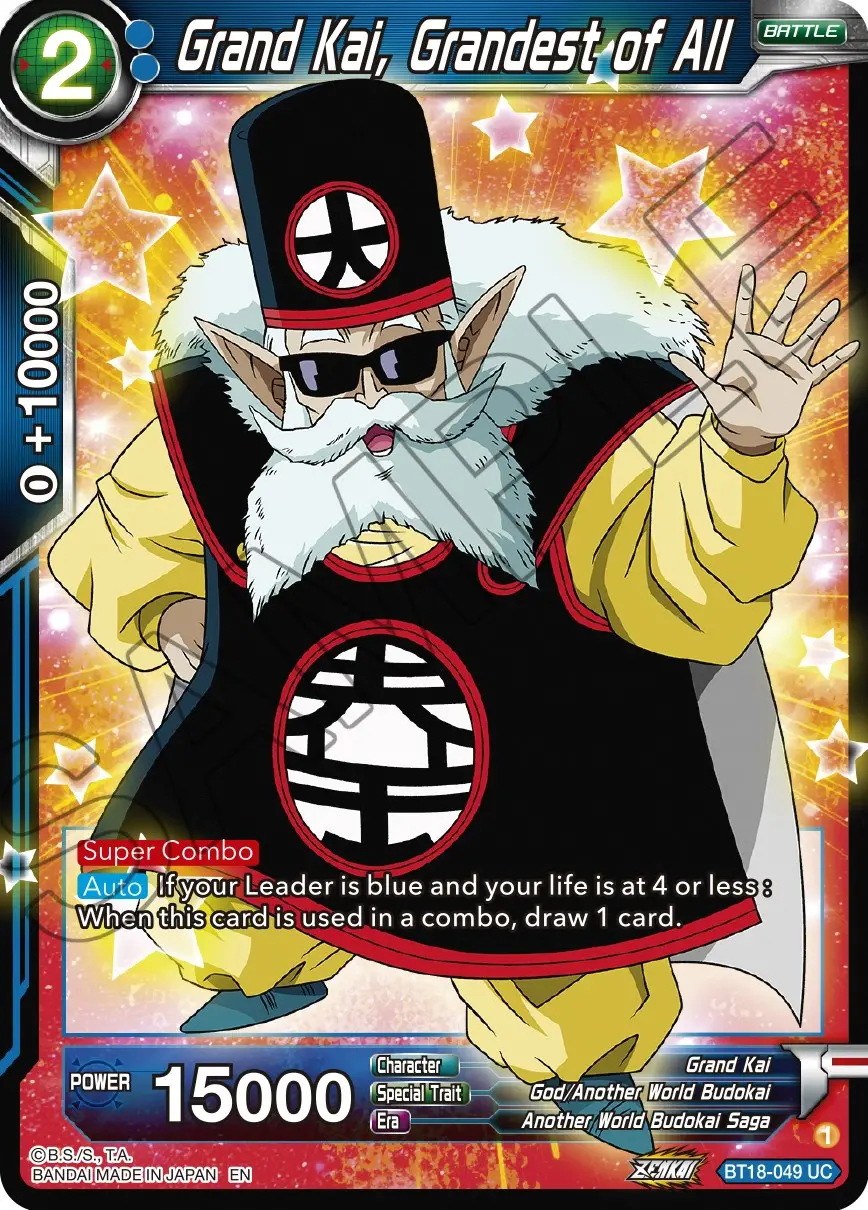 Grand Kai, Grandest Of All (Bt18-049) [Dawn Of The Z-Legends] 1