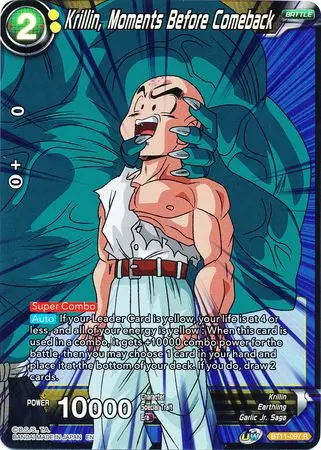 Krillin, Moments Before Comeback (Bt11-097) [Vermilion Bloodline 2Nd Edition] 1