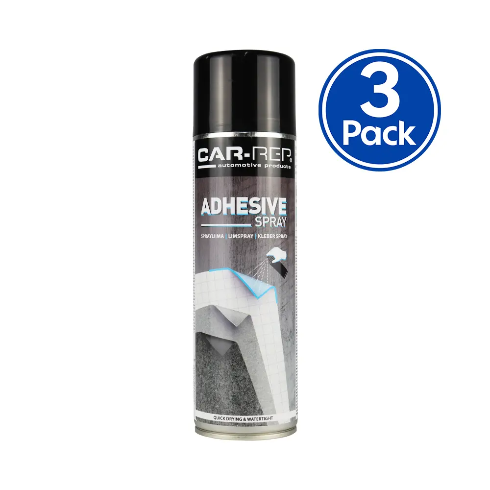 Car-Rep General Purpose Spray On Contact Adhesive 500Ml Aerosol Clear X 3 Pack 1