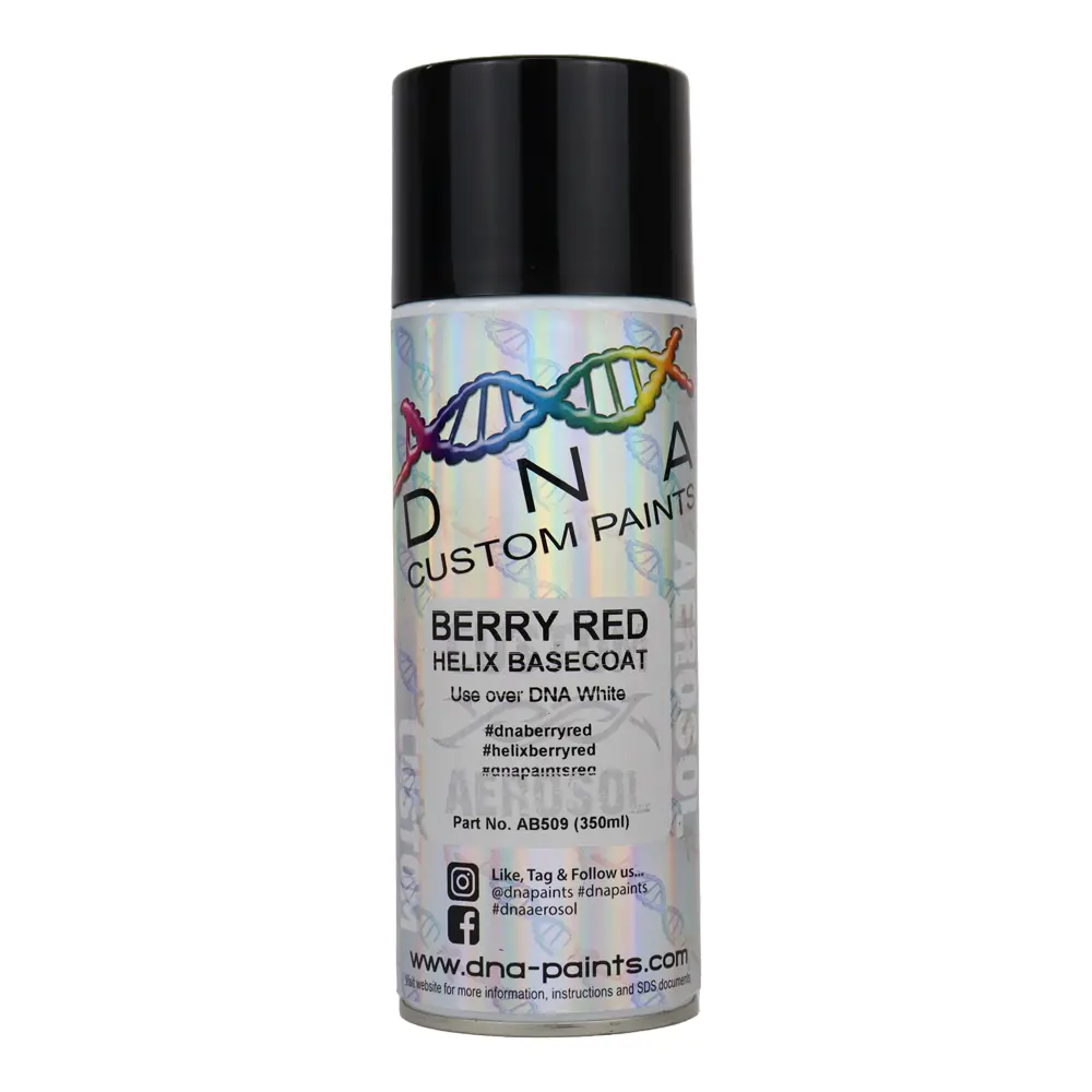 Dna Paints Helix Basecoat Spray Paint 350Ml Aerosol Berry Red 1