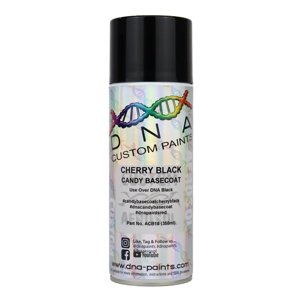 Dna Paints Candy Basecoat Spray Paint 350Ml Aerosol Candy Cherry Black 1