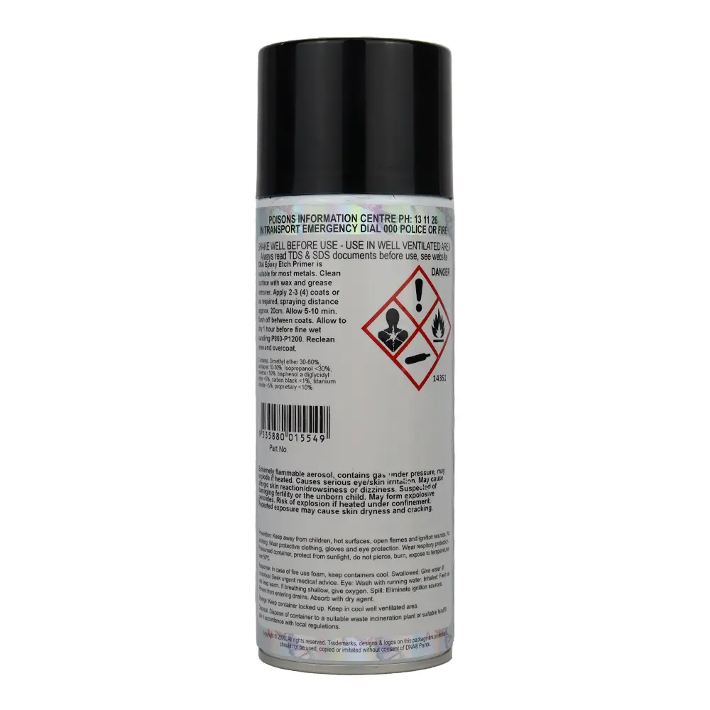 Dna Paints Epoxy Etch Primer Spray Paint 350Ml Aerosol Black 2