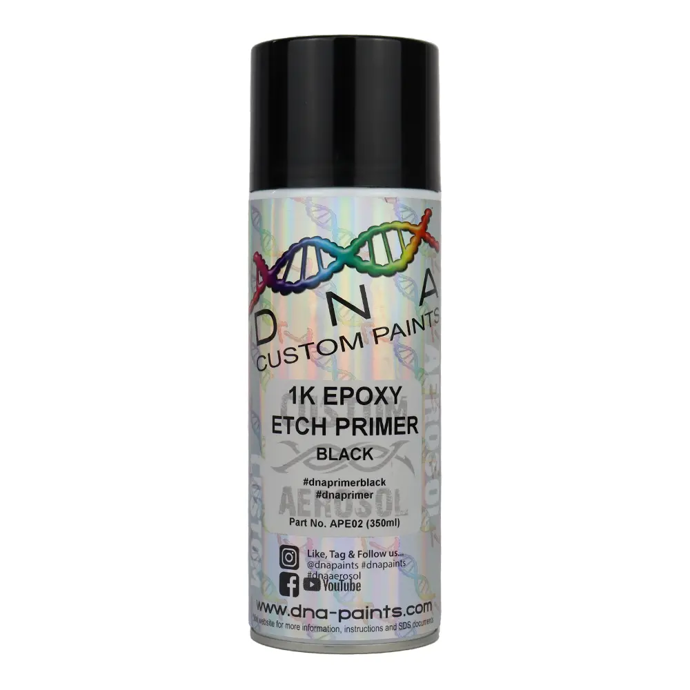 Dna Paints Epoxy Etch Primer Spray Paint 350Ml Aerosol Black 1