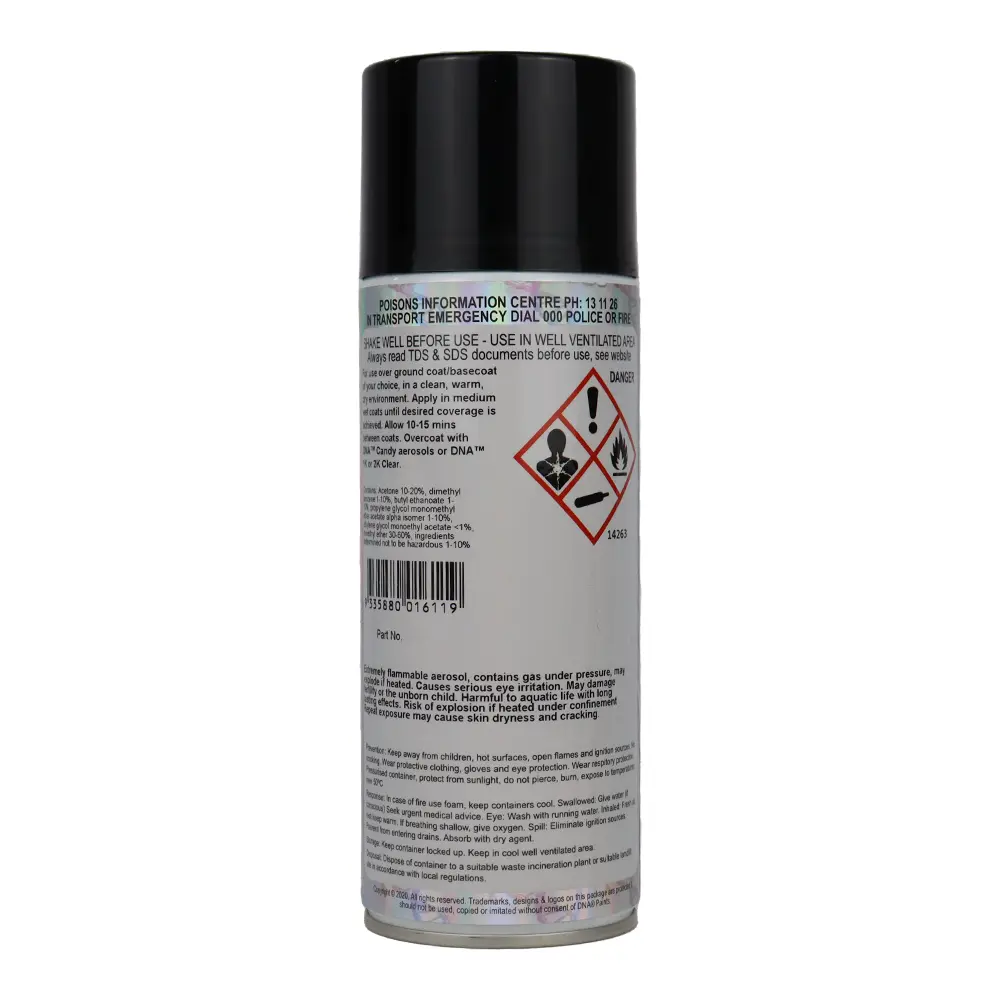 Dna Paints Metal Flake 350Ml Aerosol Silver Coarse - 100 Micron 2