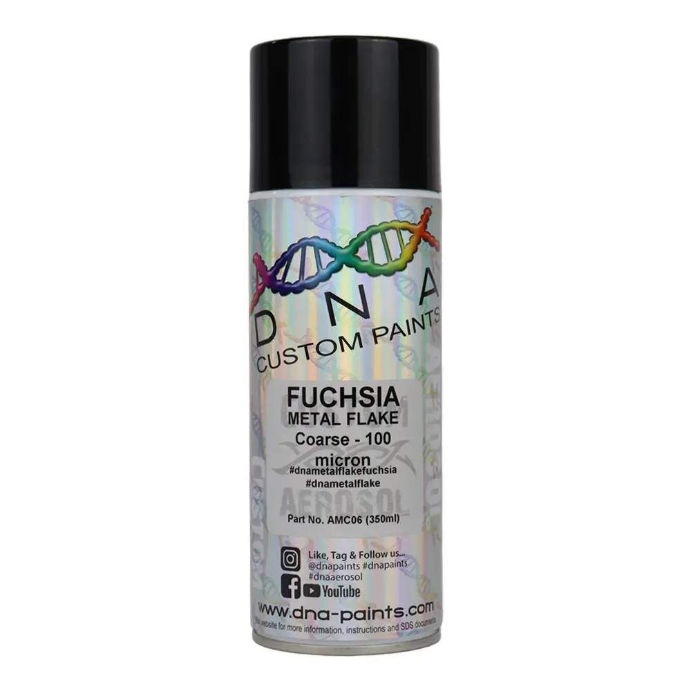 Dna Paints Metal Flake 350Ml Aerosol Fuchsia Coarse - 100 Micron 1