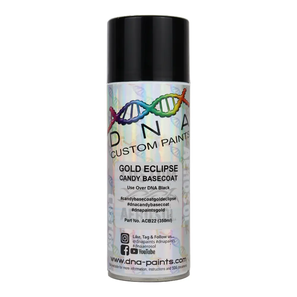 Dna Paints Candy Basecoat Spray Paint 350Ml Aerosol Candy Gold Eclipse 1
