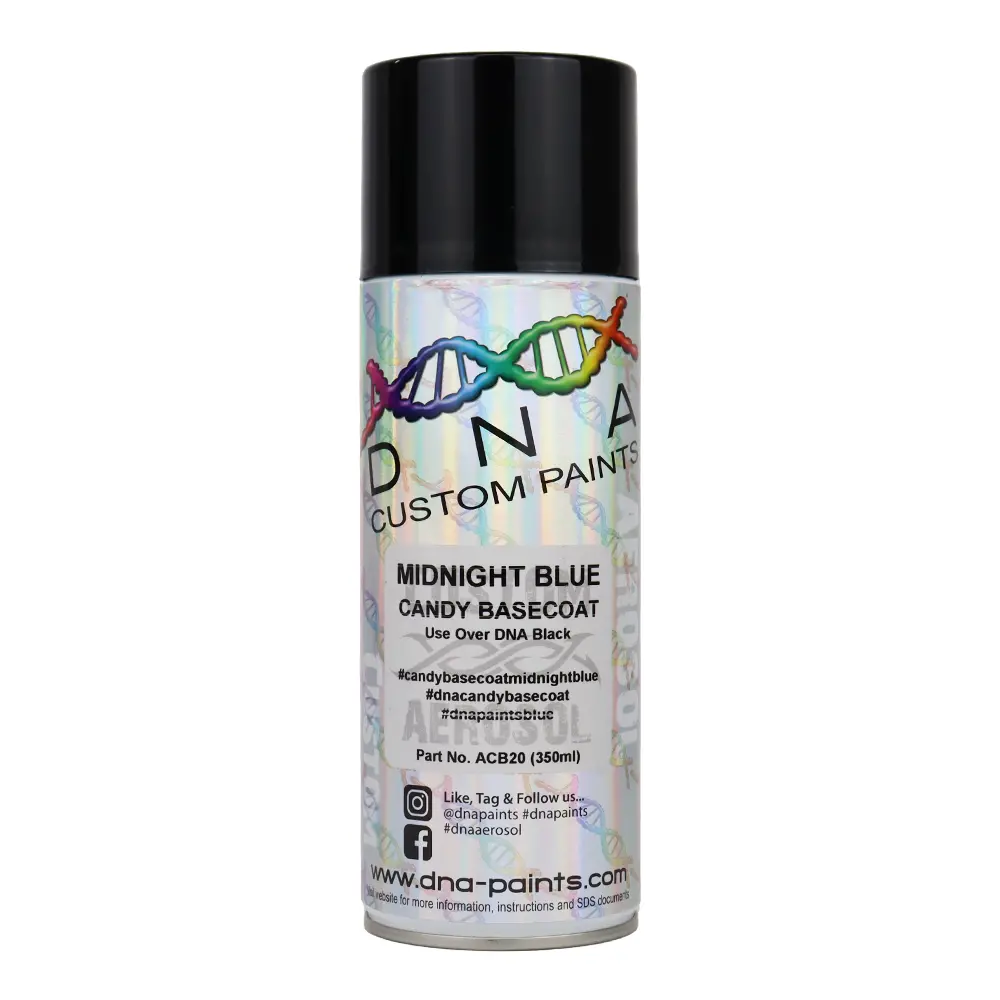 Dna Paints Candy Basecoat Spray Paint 350Ml Aerosol Candy Midnight Blue 1