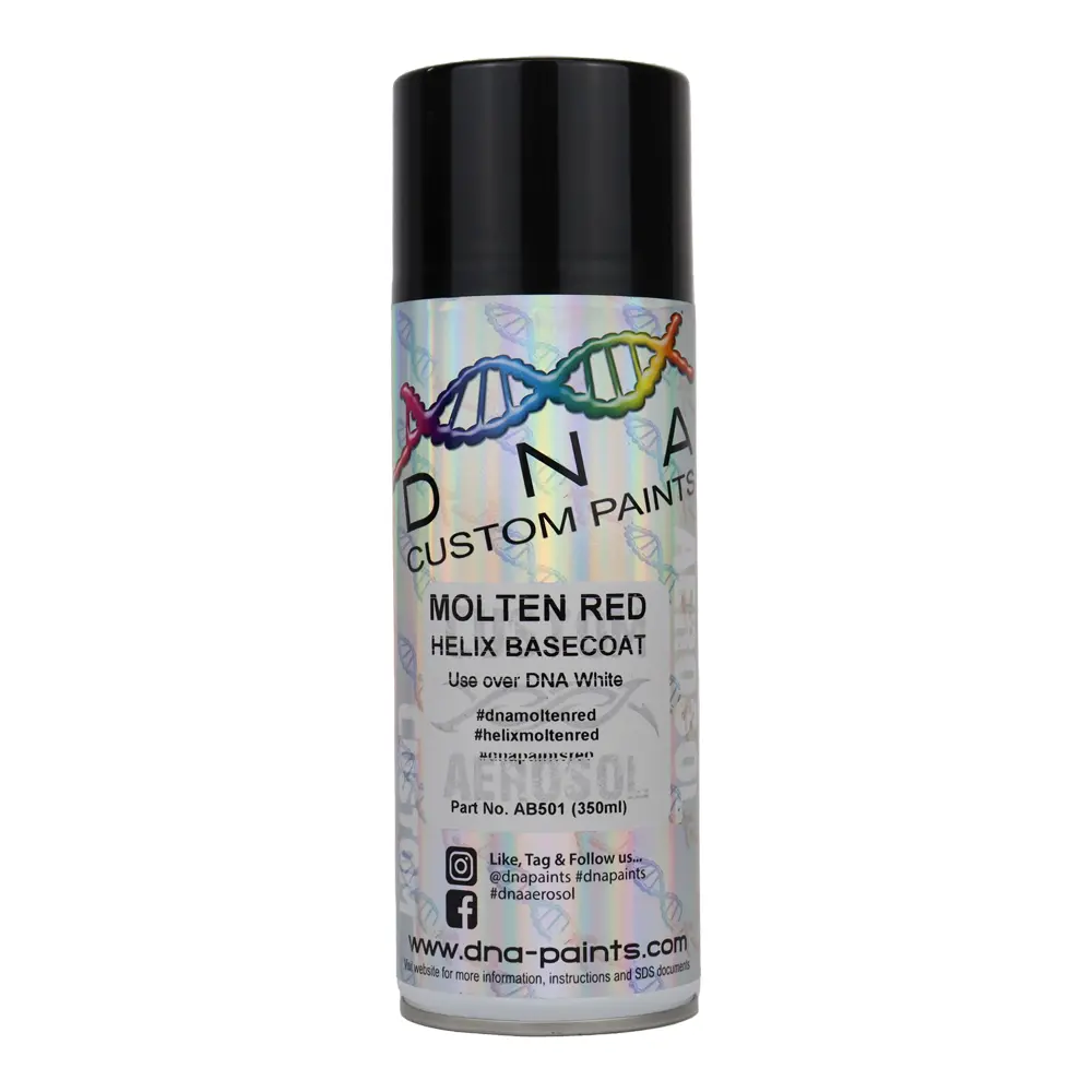 Dna Paints Helix Basecoat Spray Paint 350Ml Aerosol Molten Red 1