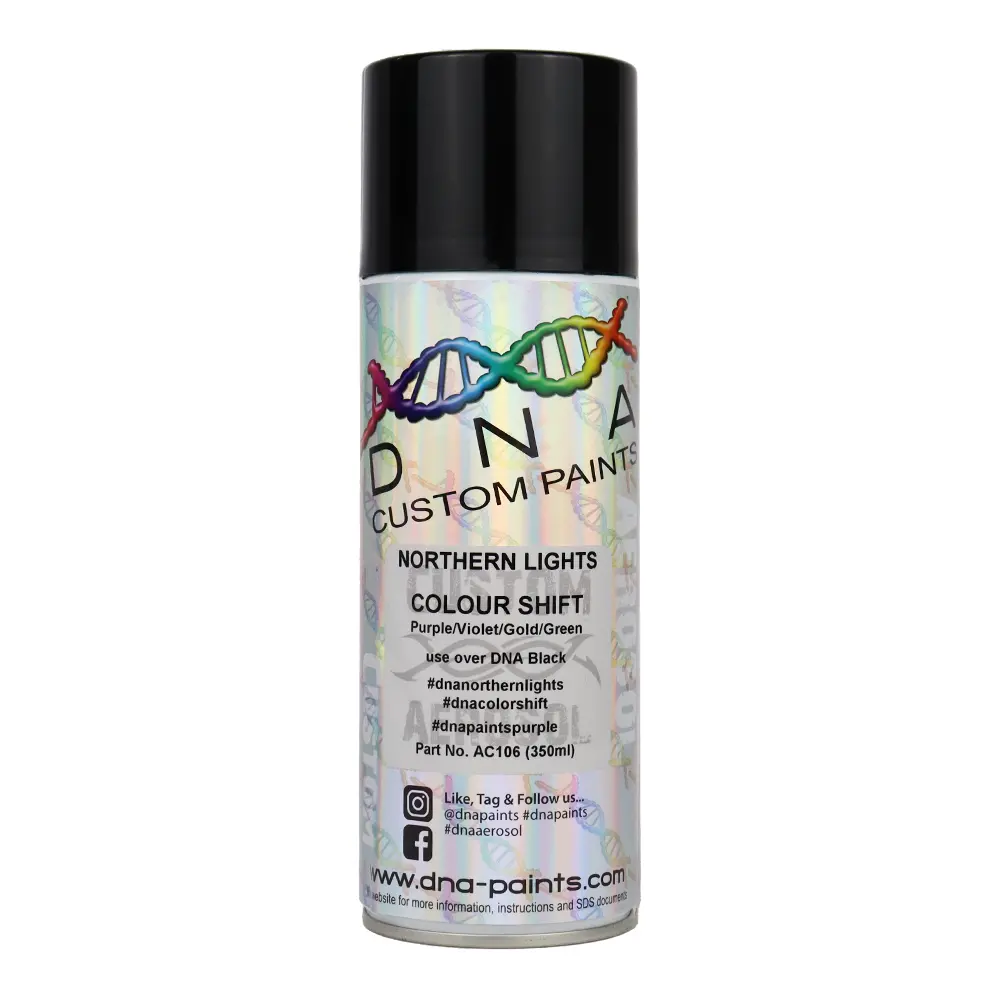 Dna Paints Colour Shift Pearl (Purple/Violet/Gold/Green) Spray Paint 350Ml Aerosol Northern Lights 1