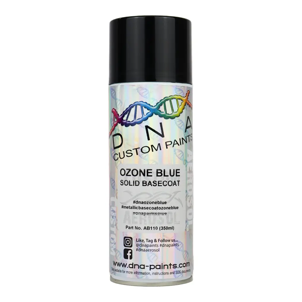 Dna Paints Solid Basecoat Spray Paint 350Ml Aerosol Ozone Blue 1