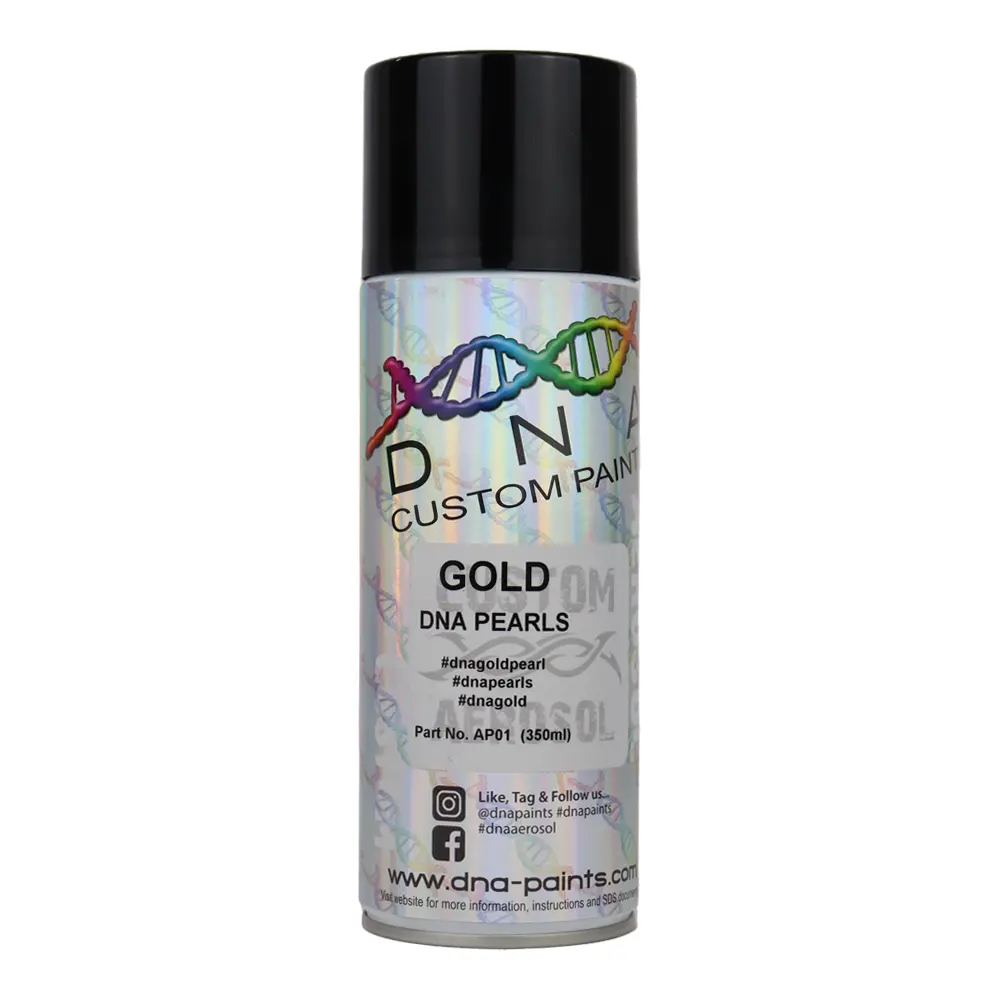 Dna Paints Pearl Colour Spray Paint 350Ml Aerosol Gold Pearlescent 1