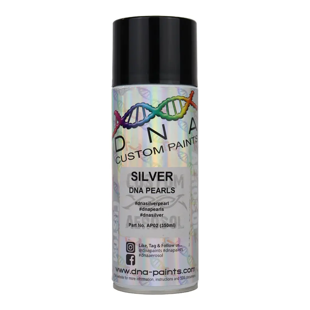 Dna Paints Pearl Colour Spray Paint 350Ml Aerosol Silver Pearlescent 1