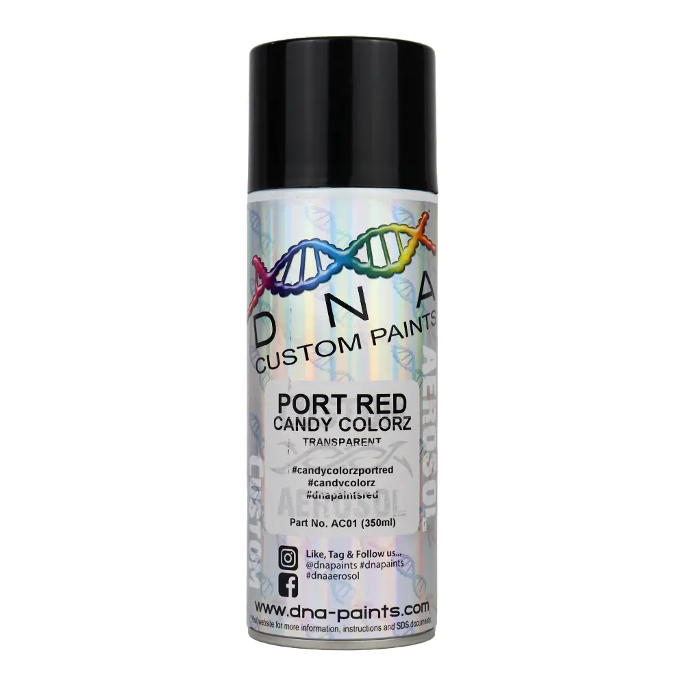 Dna Paints Candy Colorz Spray Paint 350Ml Aerosol Candy Port Red 1