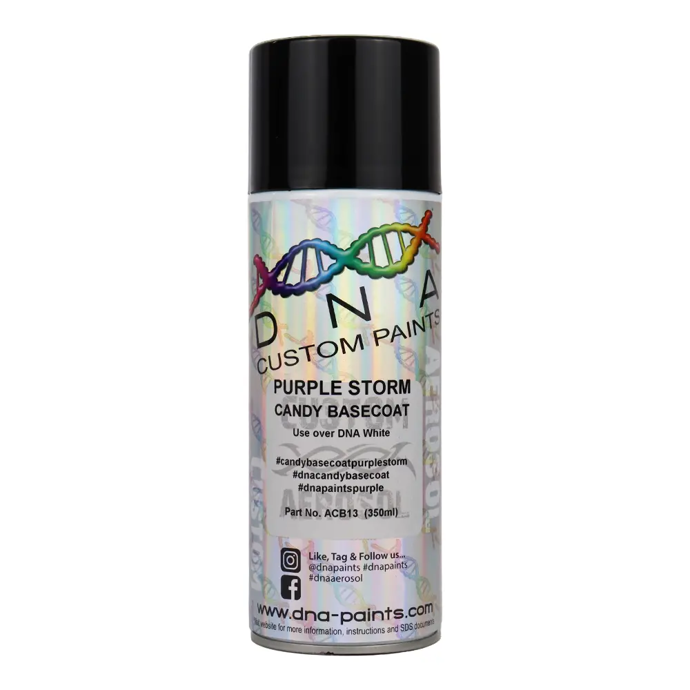Dna Paints Candy Basecoat Spray Paint 350Ml Aerosol Candy Purple Storm 1