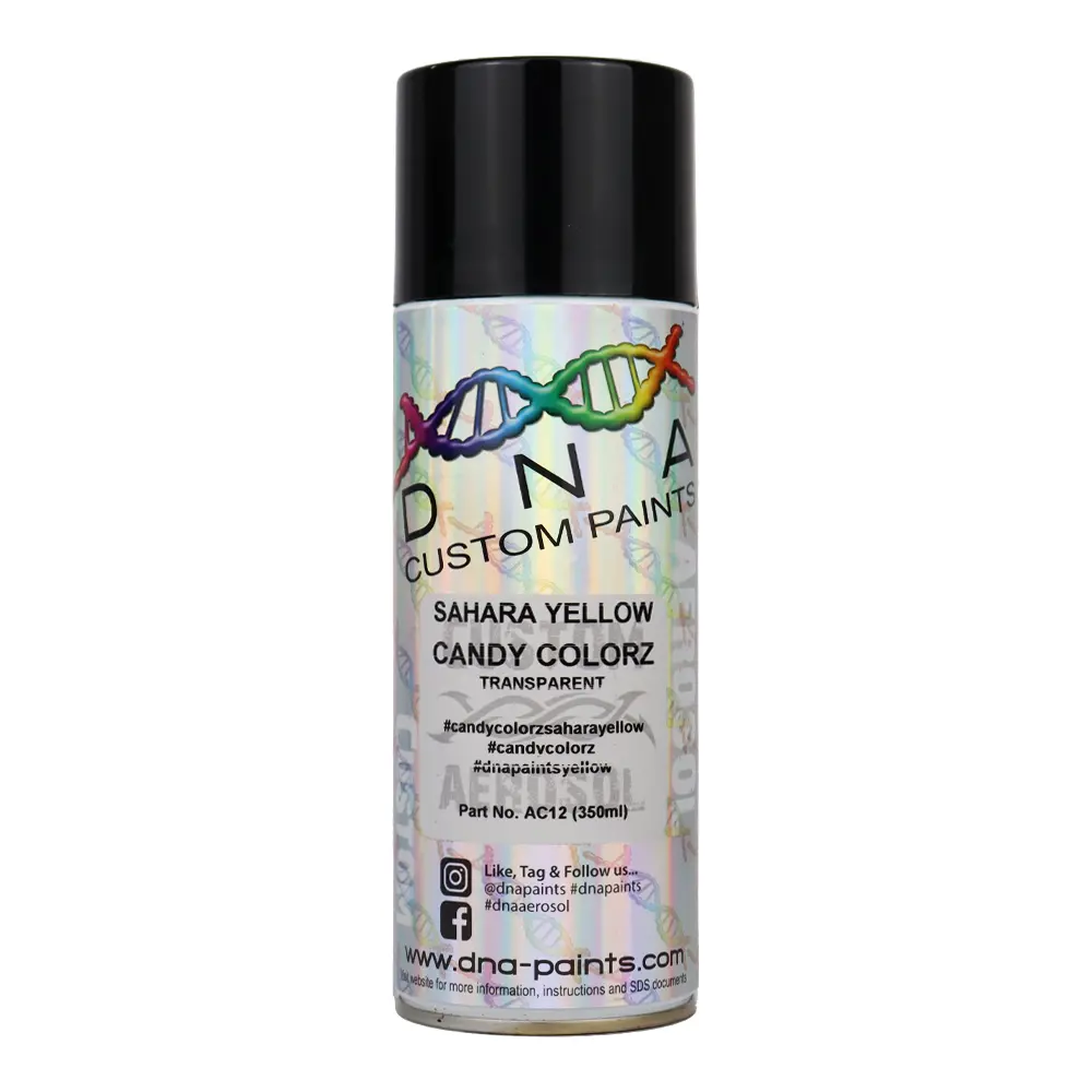 Dna Paints Candy Colorz Spray Paint 350Ml Aerosol Candy Sahara Yellow 1