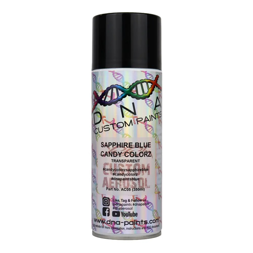 Dna Paints Candy Colorz Spray Paint 350Ml Aerosol Candy Sapphire Blue 1