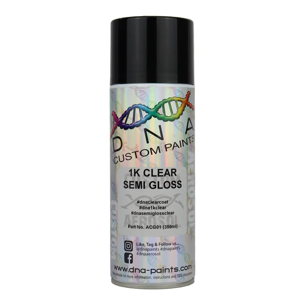 Dna Paints 1K Semi Gloss Clear Spray Paint 350Ml Aerosol 1