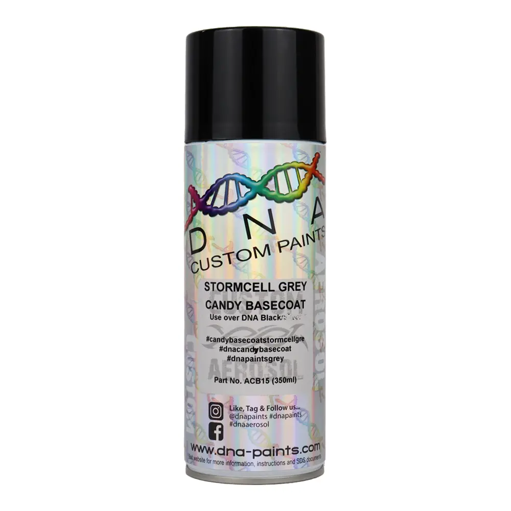Dna Paints Candy Basecoat Spray Paint 350Ml Aerosol Candy Stormcell Grey 1