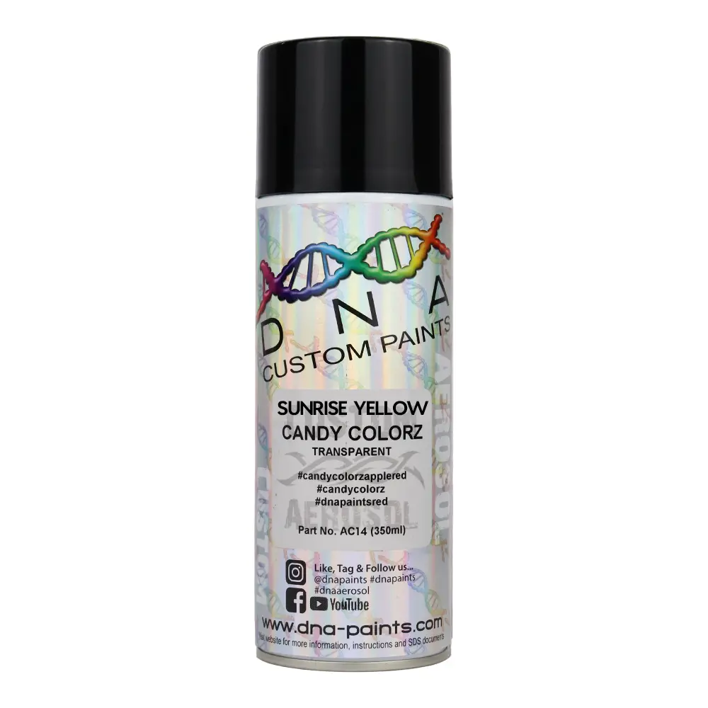 Dna Paints Candy Colorz Spray Paint 350Ml Aerosol Candy Sunrise Yellow 1