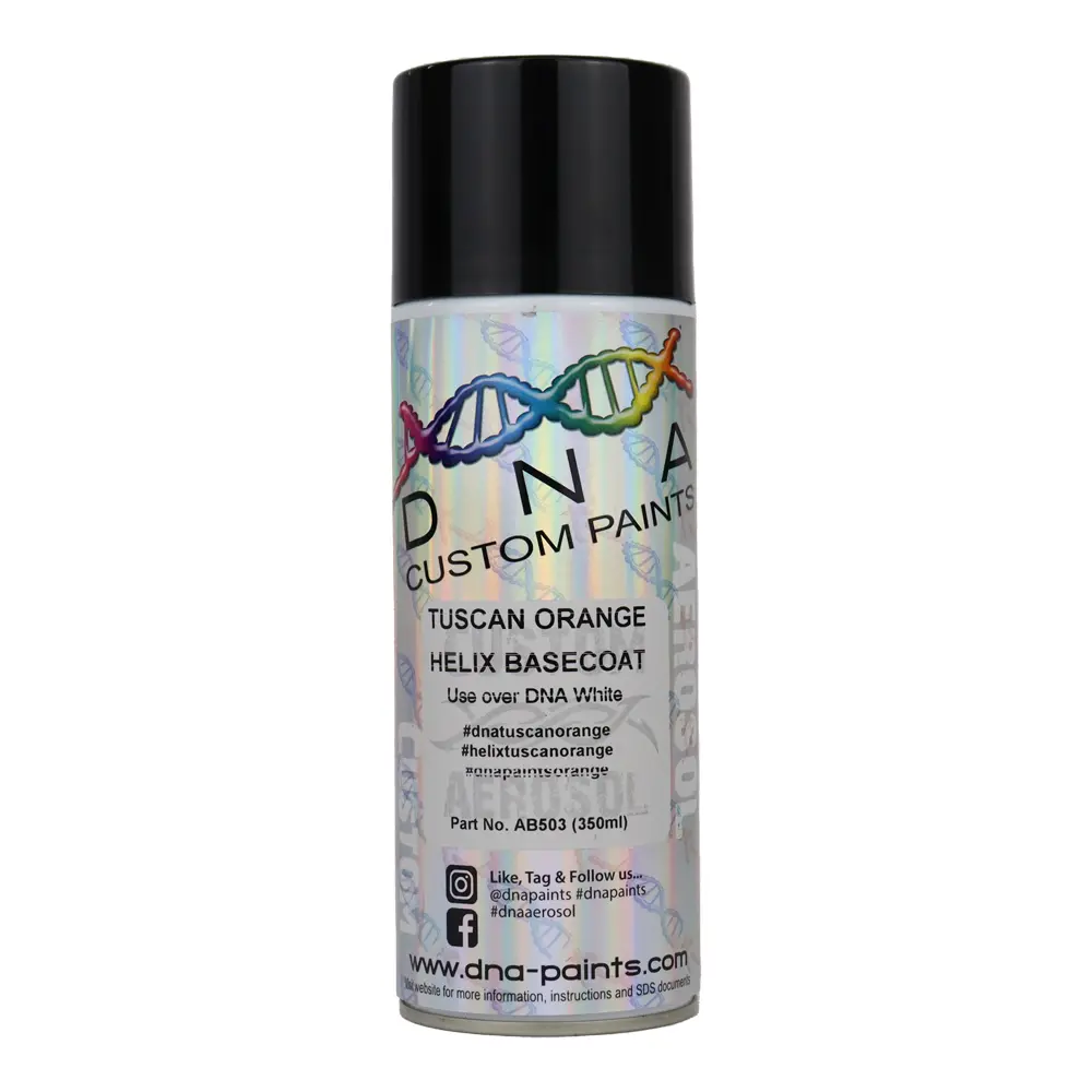 Dna Paints Helix Basecoat Spray Paint 350Ml Aerosol Tuscan Orange 1