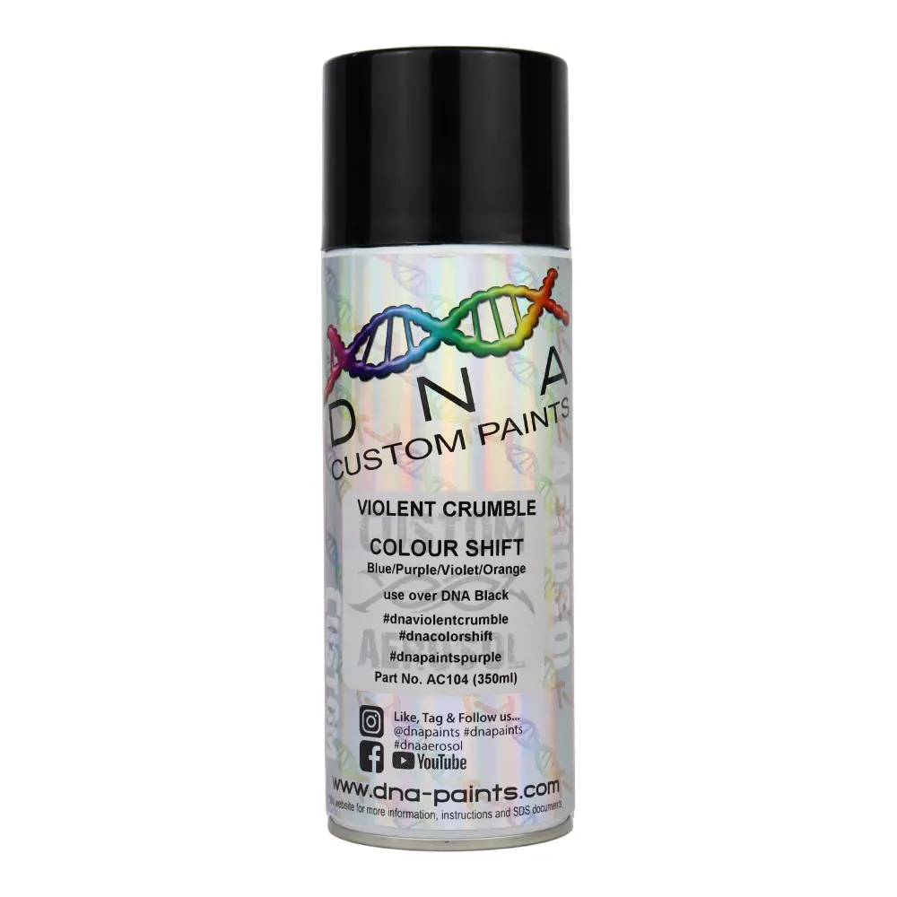 Dna Paints Colour Shift Pearl (Blue/Purple/Violet/Orange) Spray Paint 350Ml Aerosol Violent Crumble 1
