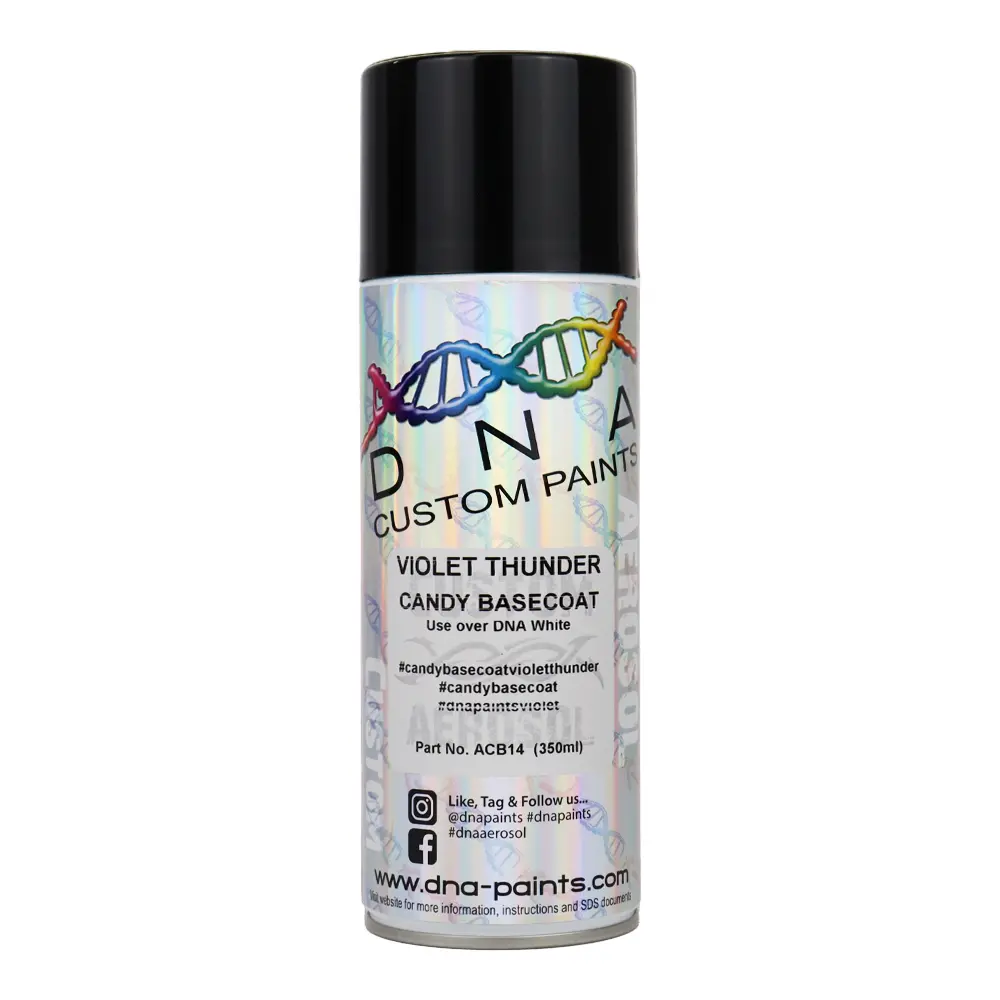 Dna Paints Candy Basecoat Spray Paint 350Ml Aerosol Candy Violet Thunder 1
