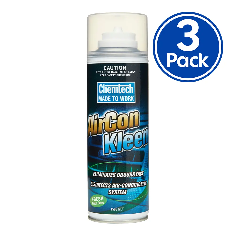 Chemtech Aircon Kleen Air Conditioner Cleaner Citrus Scent Aerosol 150G X 3 Pack 1