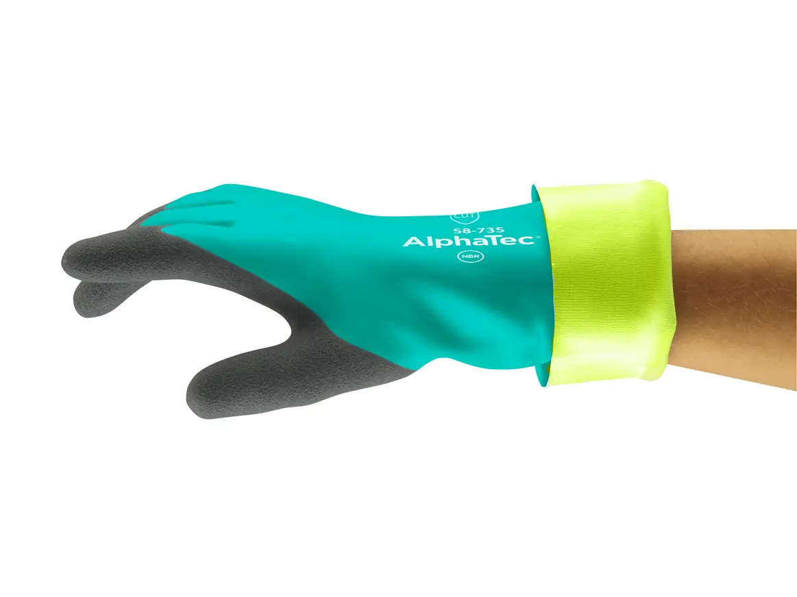 Ansell 58-735 Alphatec Nitrile Chem/Cut Resistant Gloves 1